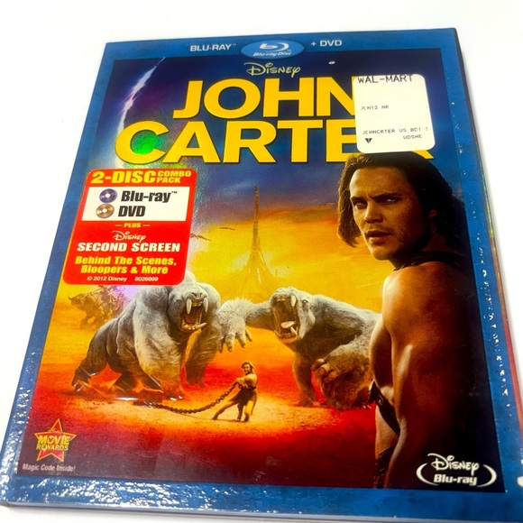 John Carter Blu-Ray ONLY!! Of the 2012 film, based on Edgar Rice Burrough' novel - Picture 1 of 3